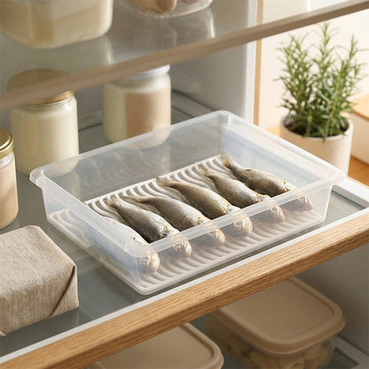 Chillstow™ Plastic Refrigerator Storage Box, styled close view