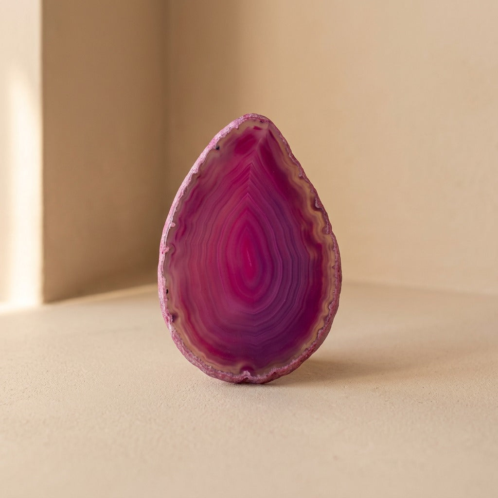 Stoneglint™ Double-Polished Agate Stone Slice