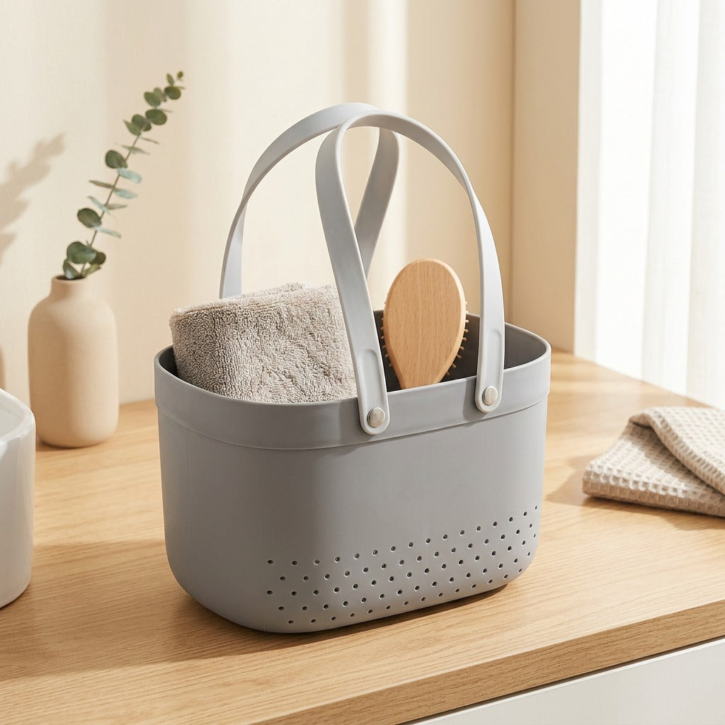 Clothstow™ PP Dirty Clothes Storage Basket in a calm home setting