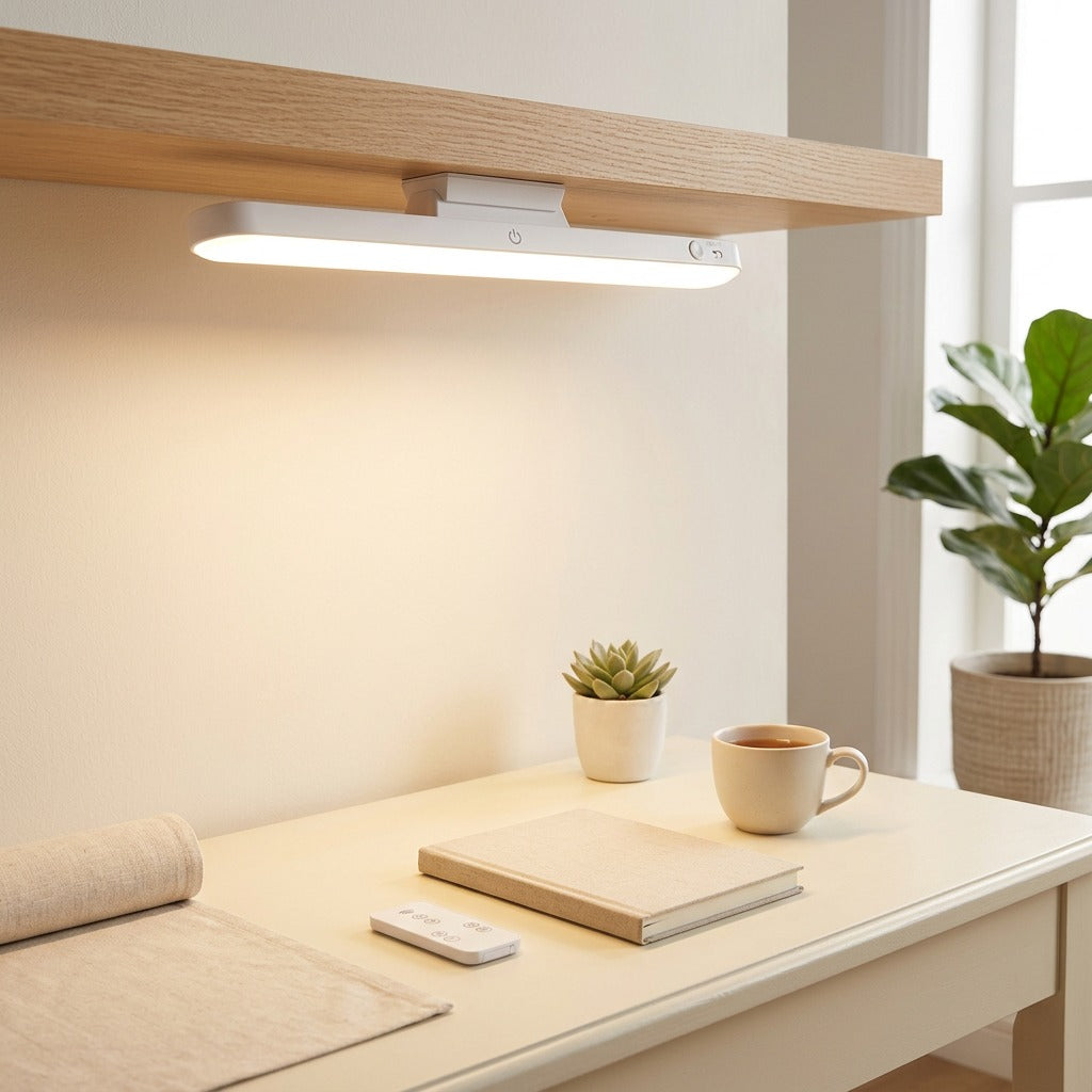 Touchray™ Touch LED Desk Lamp in a calm home setting