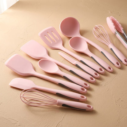 Panwise™ Silicone Spatula Kitchen Utensil Set, material and detail close-up