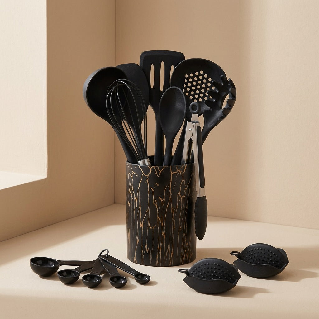 Panwise™ Silicone Spatula Kitchen Utensil Set
