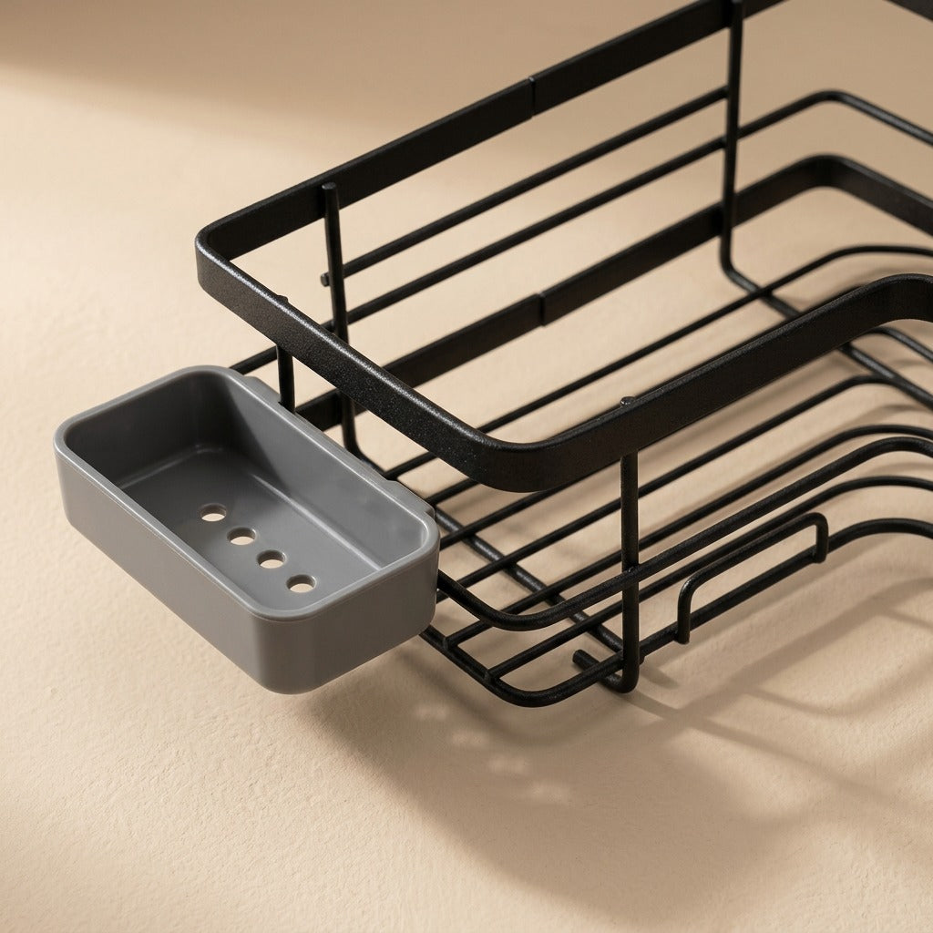Trihold™ Painted Steel Bathroom Triangle Rack, material and detail close-up