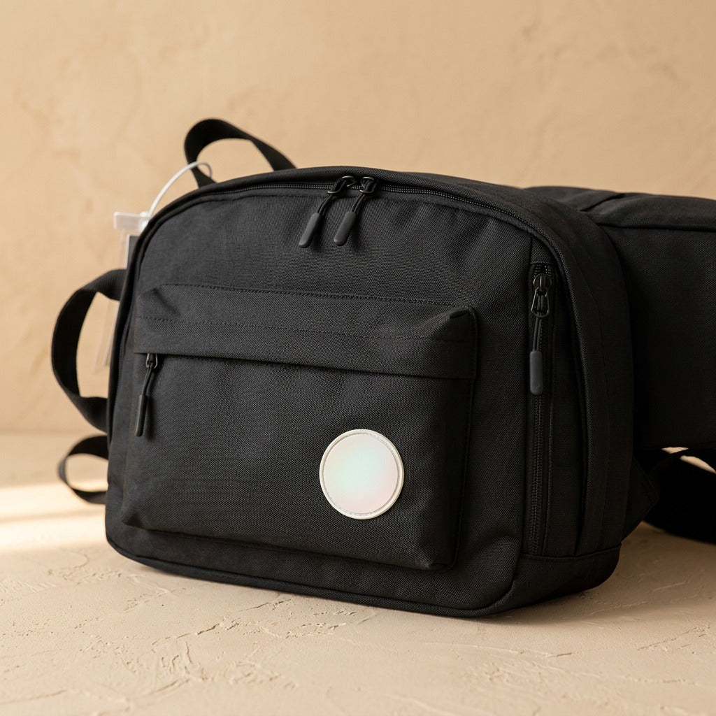 Classroam™ Oxford Cloth Campus Backpack, material and detail close-up