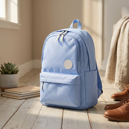 Classroam™ Oxford Cloth Campus Backpack, styled close view