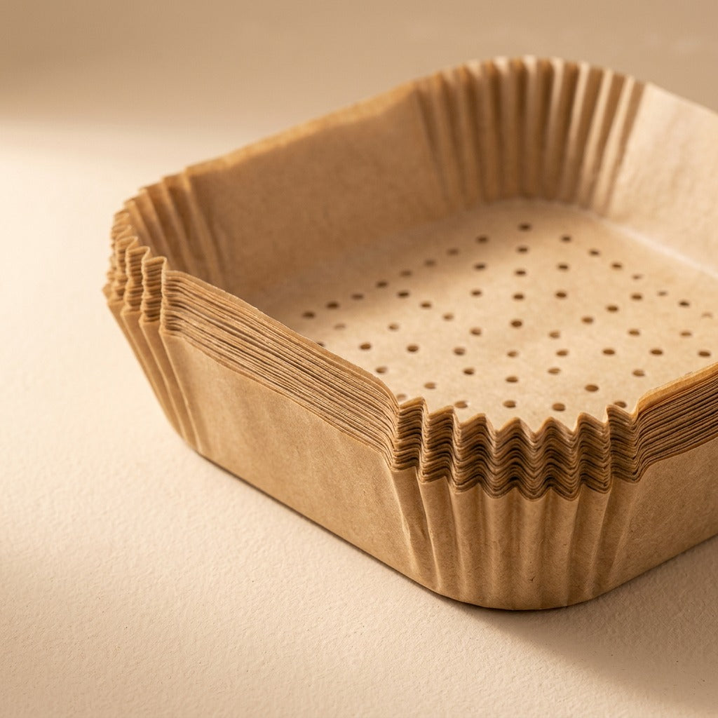 Crispkeep™ Parchment Paper for Air Fryers, material and detail close-up