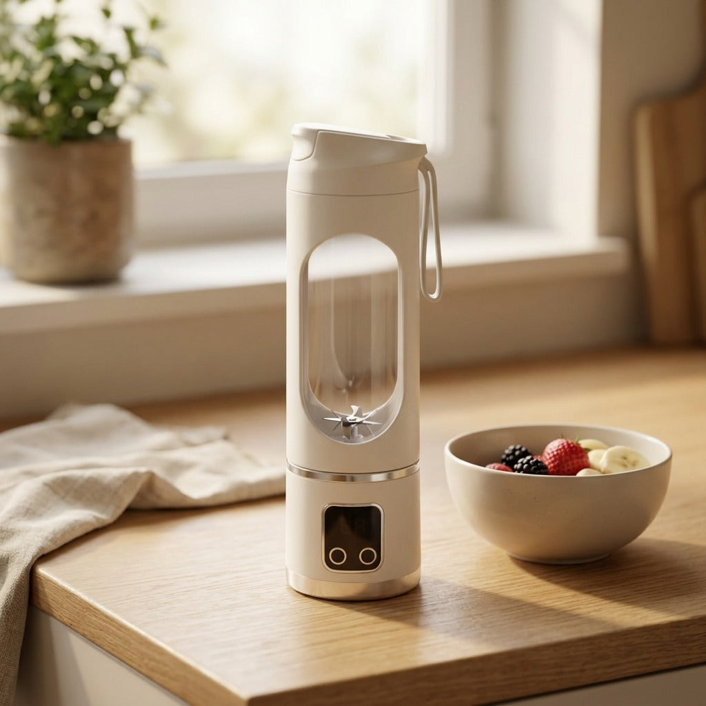 Blendview™ Digital Display Portable Juicer, styled close view