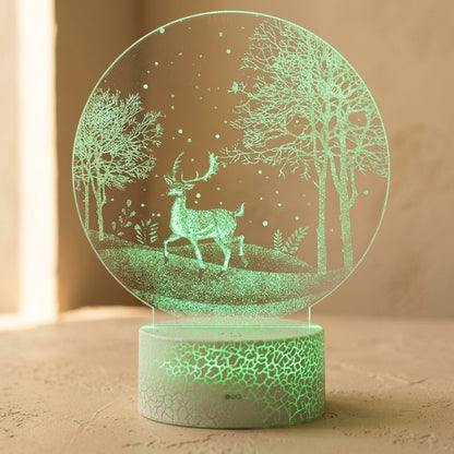 Seashine™ Mermaid Acrylic LED Night Light, material and detail close-up