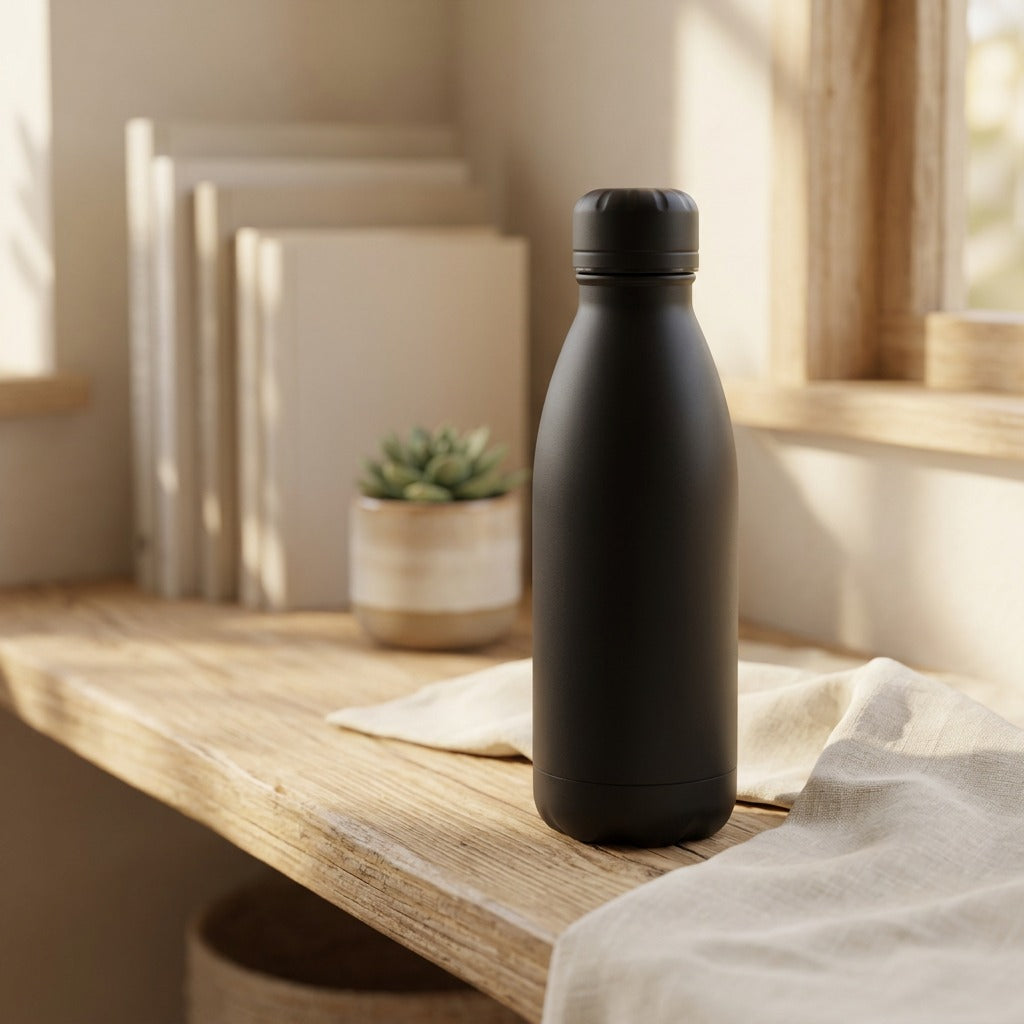 Sipforge™ 304 Stainless Steel Bottle, styled close view