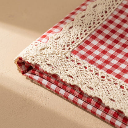 Lacefield™ Polyester Lace Picnic Mat, material and detail close-up