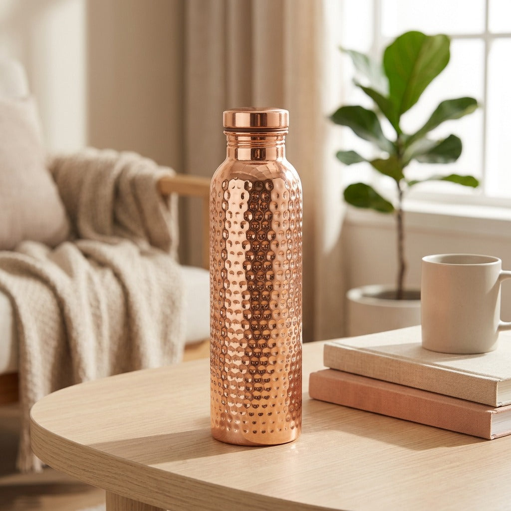 Steeldrop™ 304 Stainless Steel Water Bottle, styled close view
