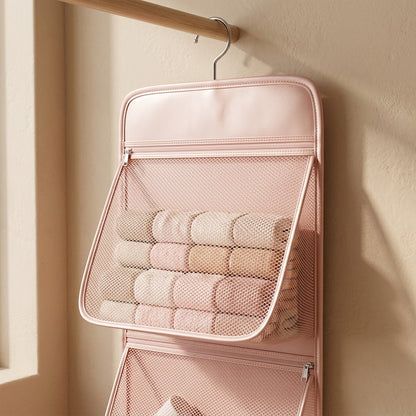 Meshstash™ Mesh Hanging Storage Bag, material and detail close-up