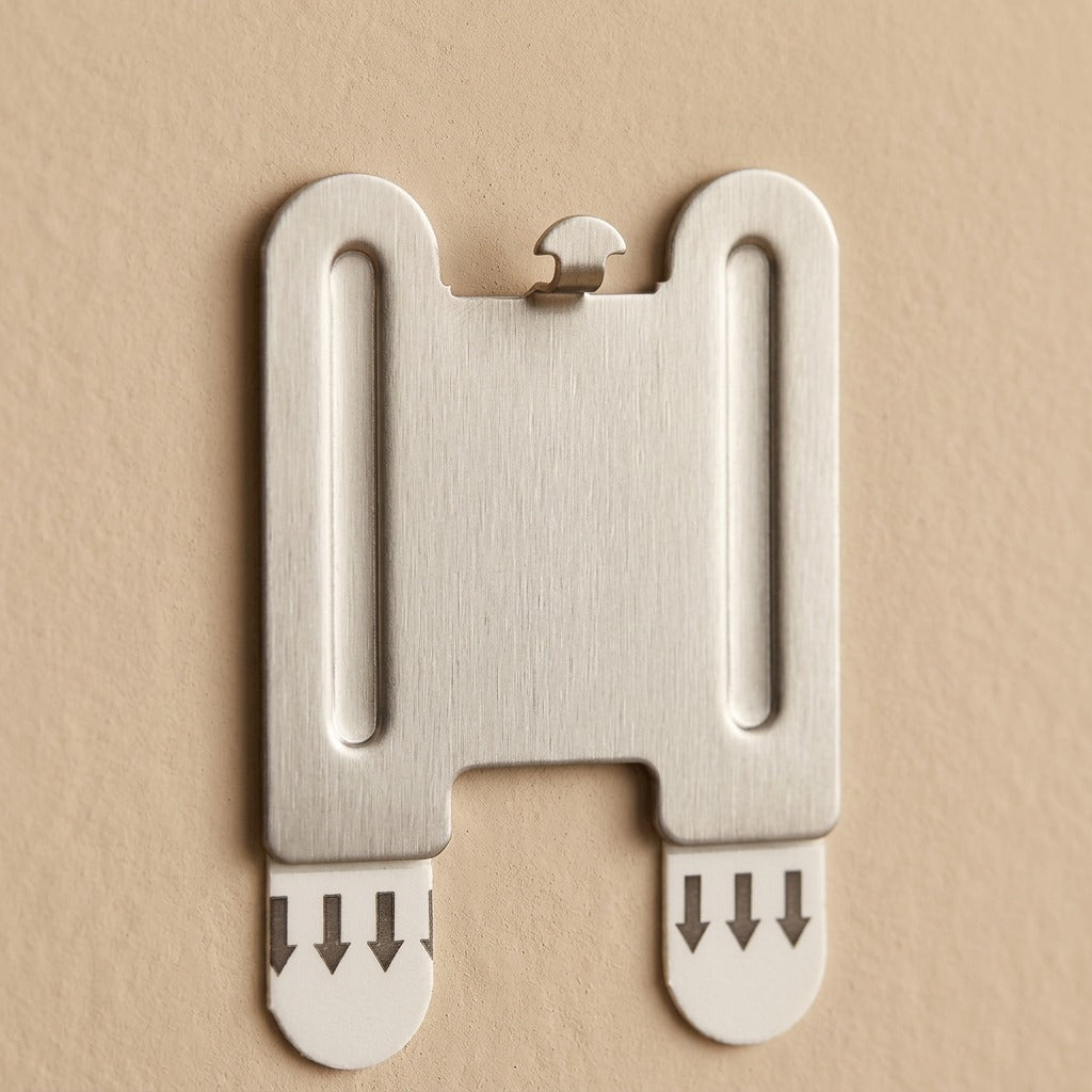 Framegrip™ Stainless Steel Adhesive Picture Hook, material and detail close-up