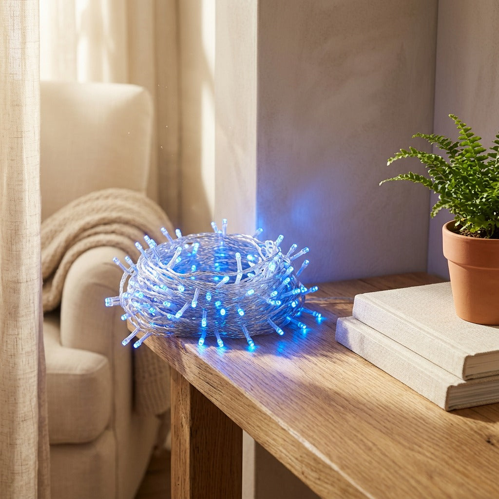 Festwink™ LED String Lights for Holiday Decorations in a calm home setting