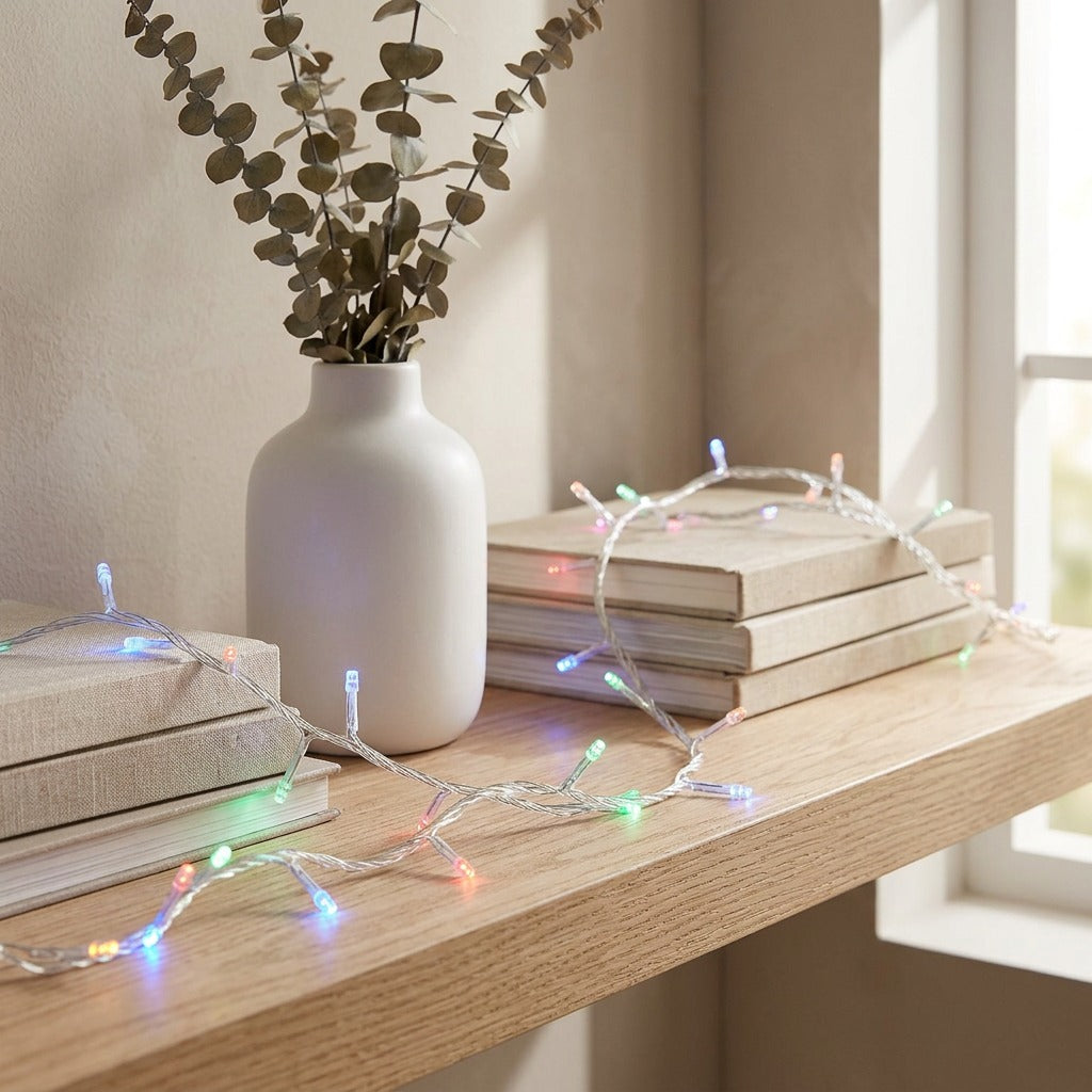 Festwink™ LED String Lights for Holiday Decorations, styled close view