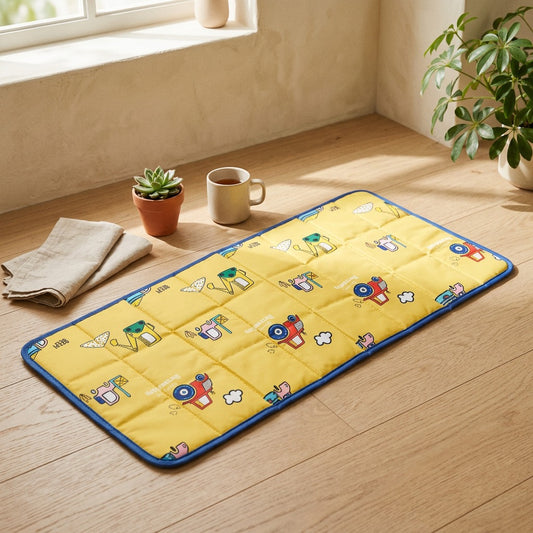 Breakfold™ Folding Lunch Break Mat in a calm home setting
