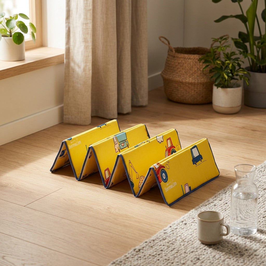 Breakfold™ Folding Lunch Break Mat, styled close view