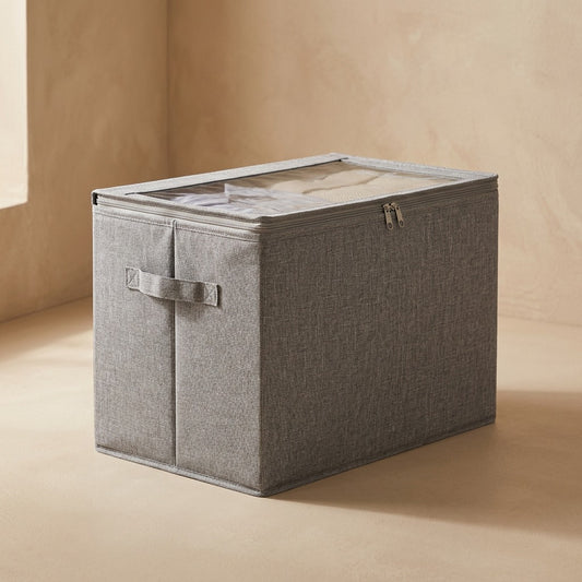 Linenfold™ Foldable Cotton Linen Storage Box