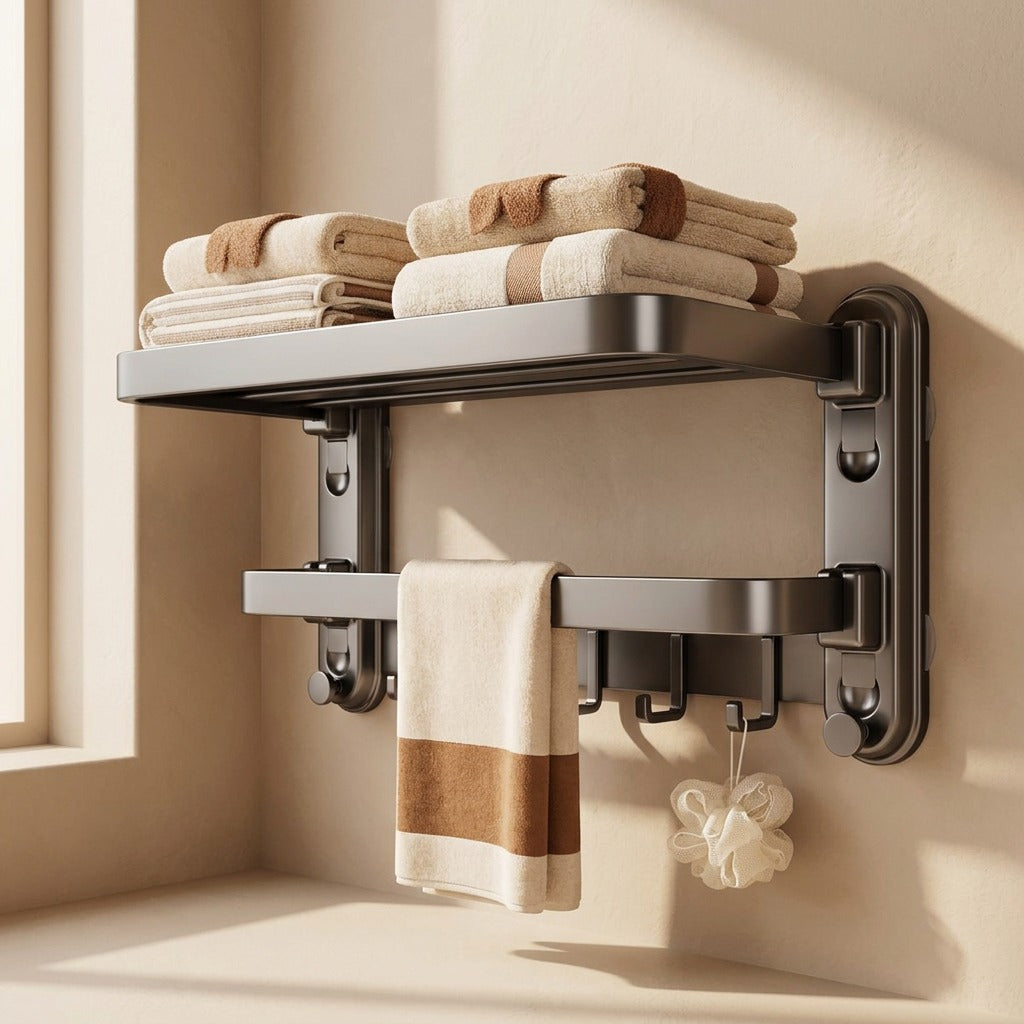Stickrail™ Suction Cup Bathroom Towel Rack
