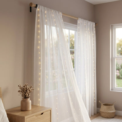 Wirewink™ Copper Wire String Lights, styled close view