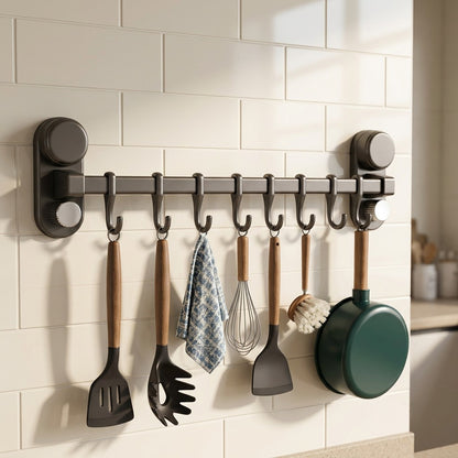 Walltier™ Kitchen Wall Storage Rack, styled close view