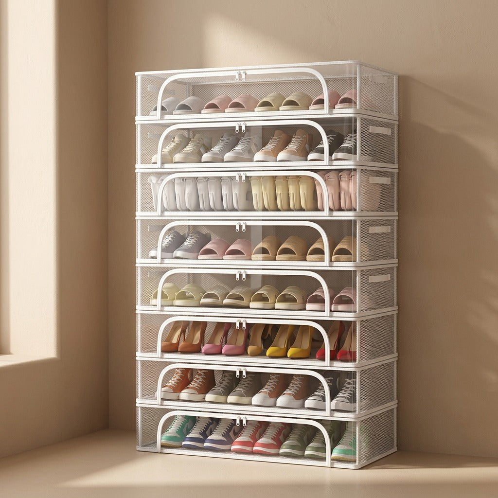 Foldstow™ Foldable Non-Woven Shoe Storage Box