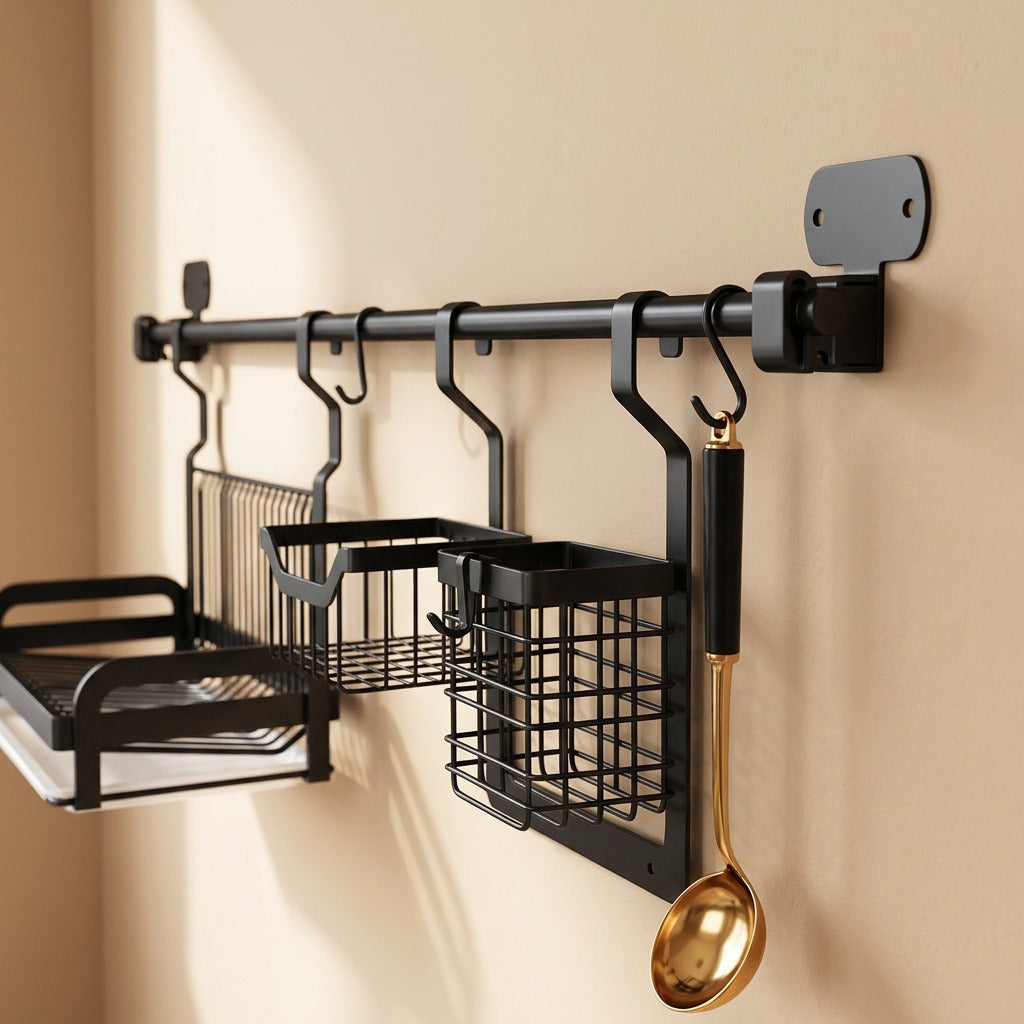 Rackwell™ Stainless Steel Kitchen Storage Rack, material and detail close-up
