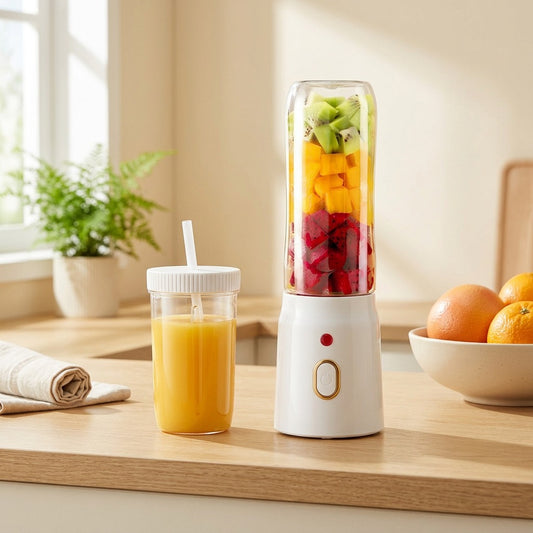 Portsip™ Portable USB Juicer Cup in a calm home setting