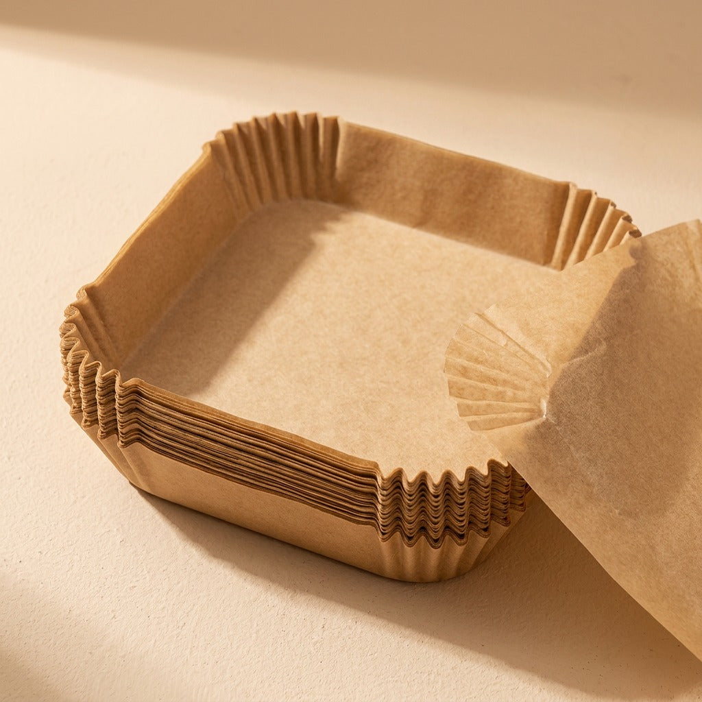 Parchpan™ Air Fryer Parchment Paper Trays, material and detail close-up