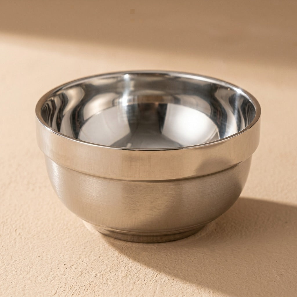 Bowlshine™ Stainless Steel Rice Bowl, material and detail close-up