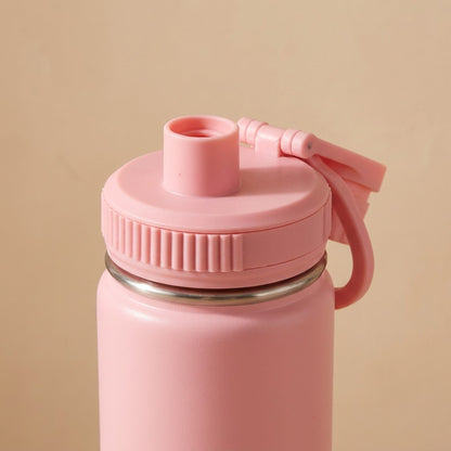 Dashsip™ 18oz 304 Stainless Steel Sports Bottle, material and detail close-up