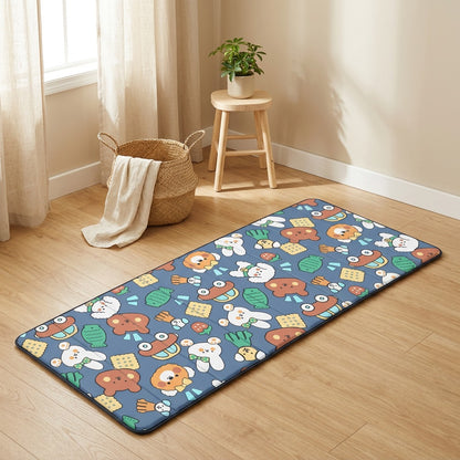 Foldweave™ Foldable Polyester Floor Mat in a calm home setting