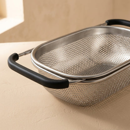 Drainhold™ Stainless Steel Sink Drain Basket, material and detail close-up