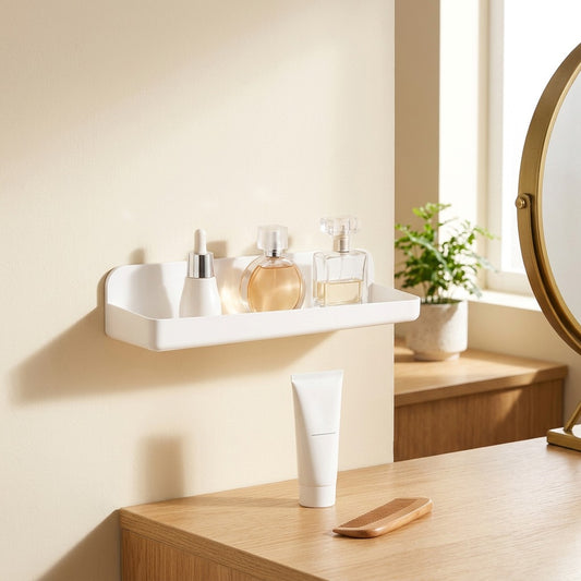 Stowwell™ Plastic Bathroom Storage Box in a calm home setting