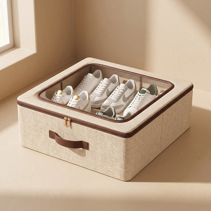 Shoenest™ Foldable Covered Shoe Storage Box