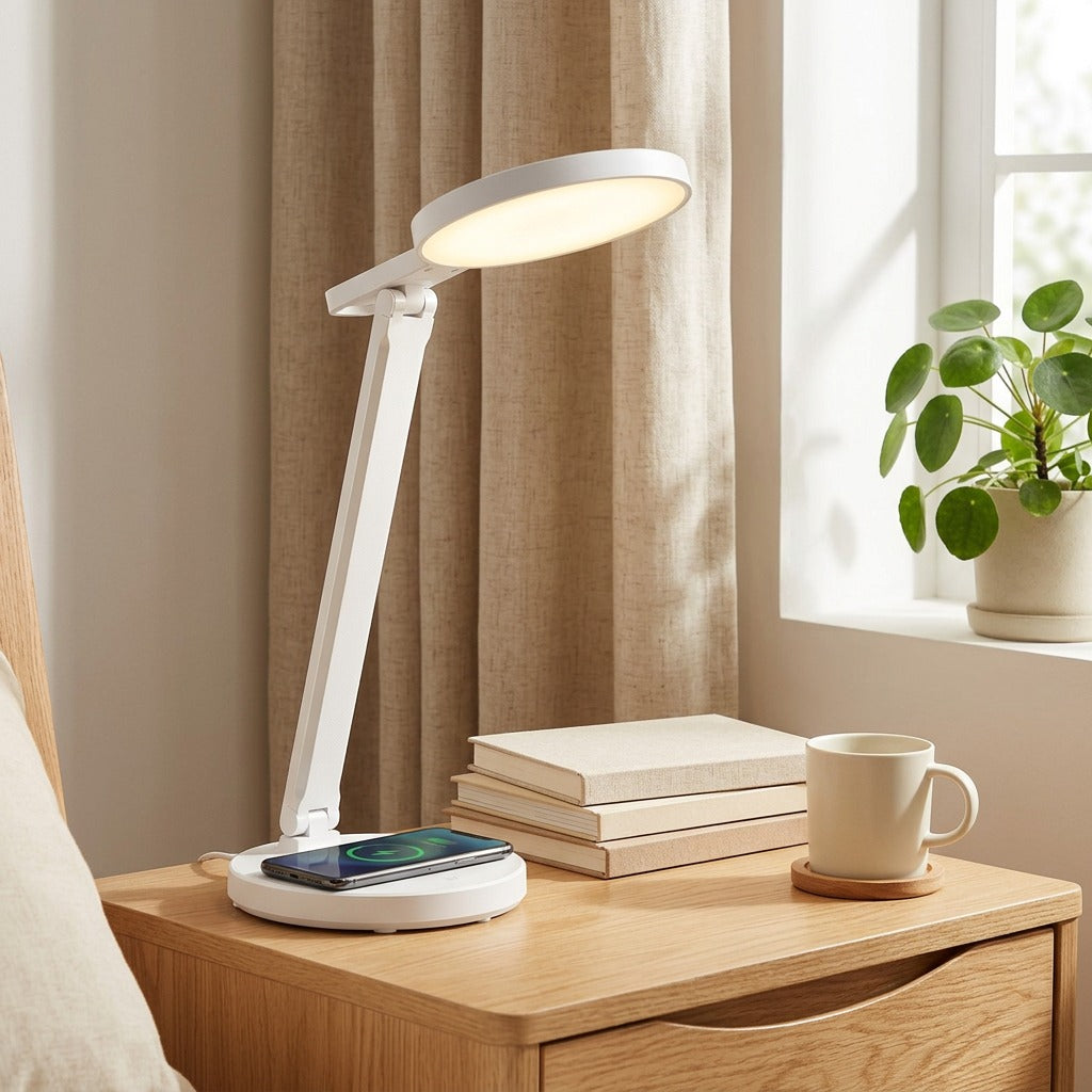 Tapluster™ Touch Table Lamp in a calm home setting