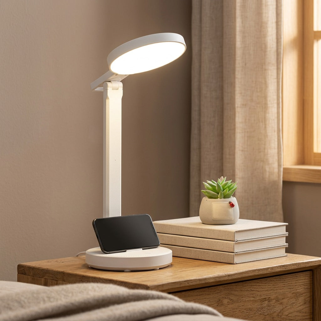 Tapluster™ Touch Table Lamp, styled close view