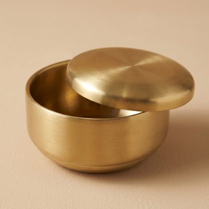 Riceluster™ Stainless Steel Rice Bowl, material and detail close-up
