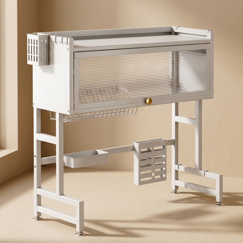 Dripstand™ Stainless Steel Sink Dish Rack, material and detail close-up