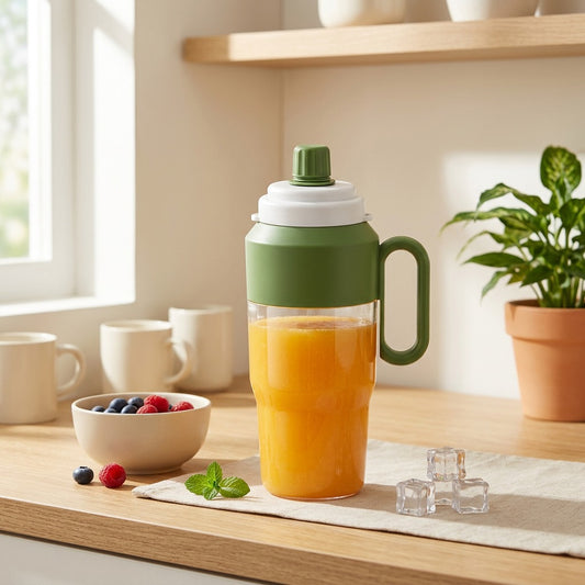Presssip™ Portable Juice Machine With 150W Power in a calm home setting
