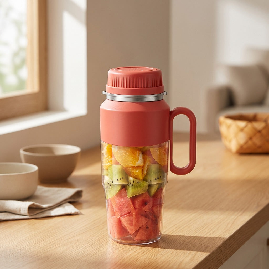 Presssip™ Portable Juice Machine With 150W Power, styled close view