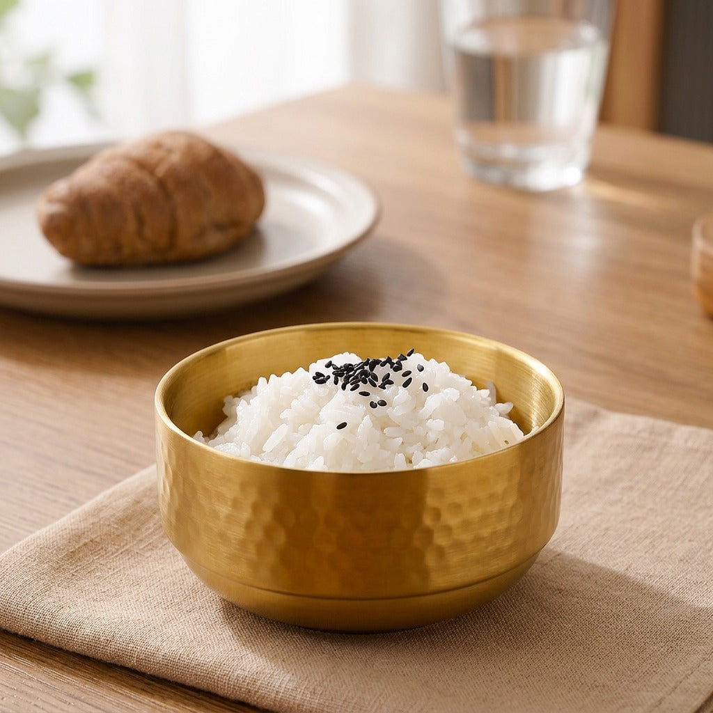 Soupnest™ 304 Stainless Steel Soup Bowl, styled close view