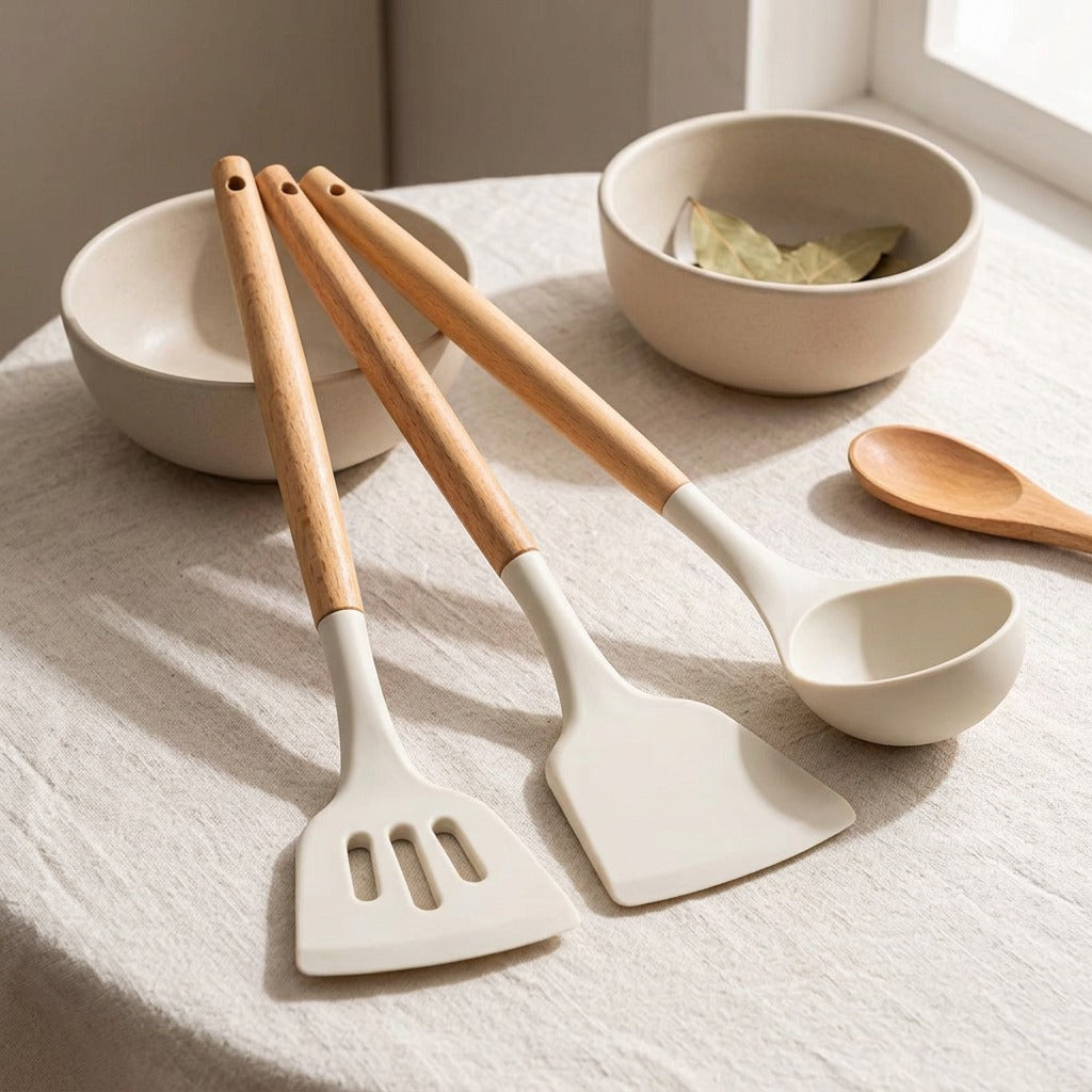 Cookease™ Silicone Kitchen Utensil, styled close view