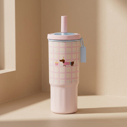 Sipshelter™ 304 Stainless Steel Straw Thermos Cup