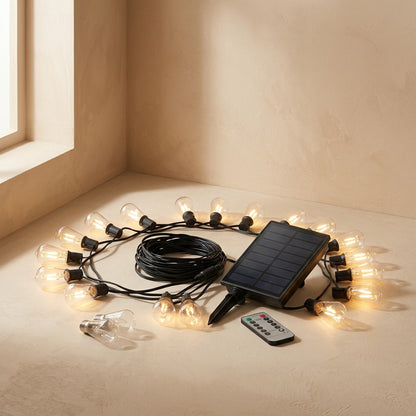 Spareglow™ Solar Light String With Spare Bulbs