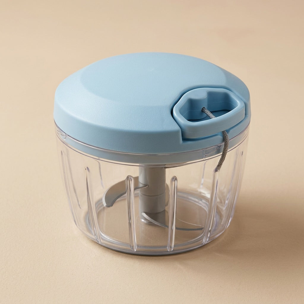 Clovechop™ Three-Blade Manual Garlic Cutter, material and detail close-up