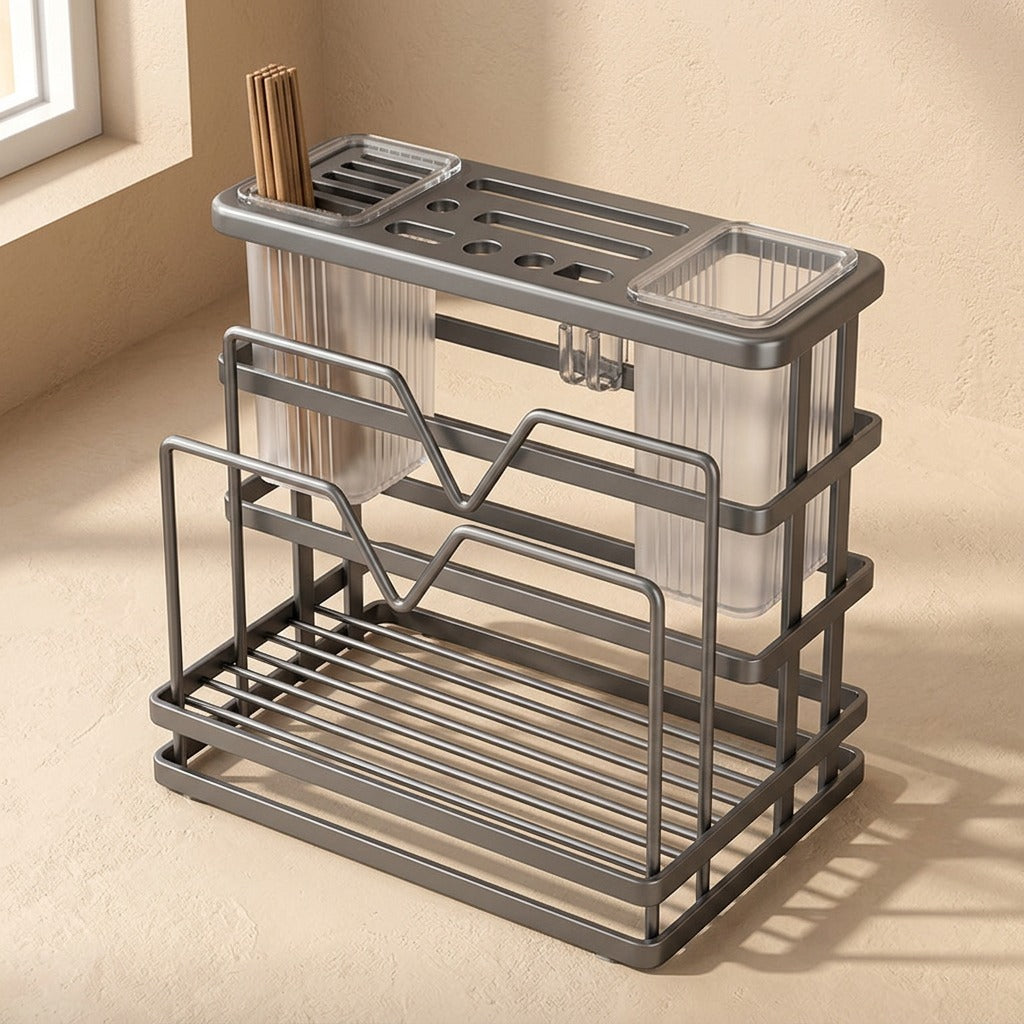 Slotkeep™ Carbon Steel Kitchen Knife Storage Rack, material and detail close-up