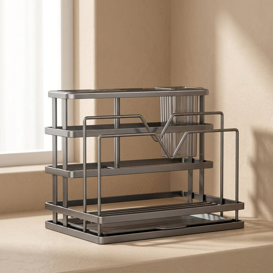 Slotkeep™ Carbon Steel Kitchen Knife Storage Rack