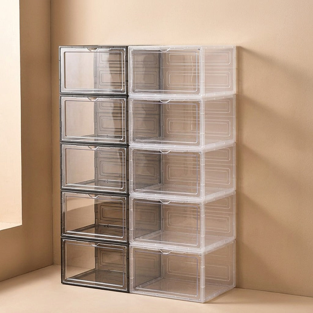 Clearslot™ Transparent Plastic Shoe Storage Box