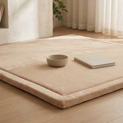 Plushpad™ Coral Velvet Floor Mat, styled close view